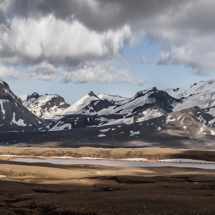 Iceland Langjökull Glacier Mountain Range
