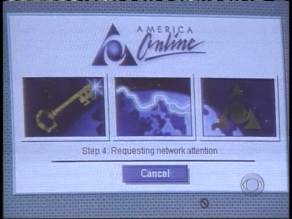 AOL screen on computer
