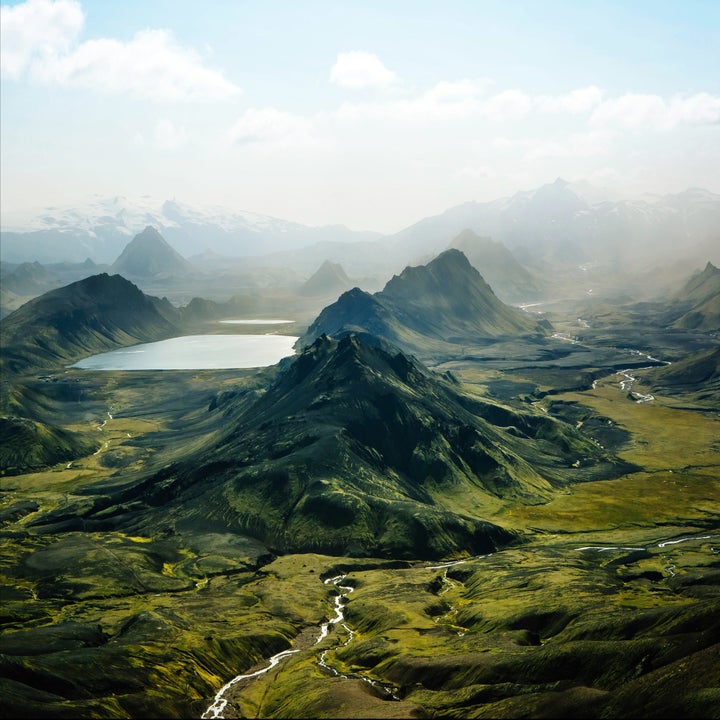 The mountains, streams, and lakes of Iceland