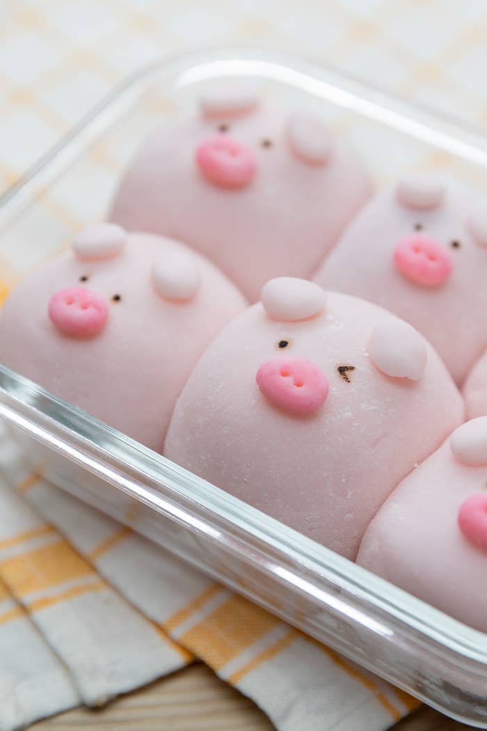 本当の豚まん 大福みたいなモチモチ生地がぎっしり詰まった子豚みたいなおまんじゅう レシピ 作り方 Tasty