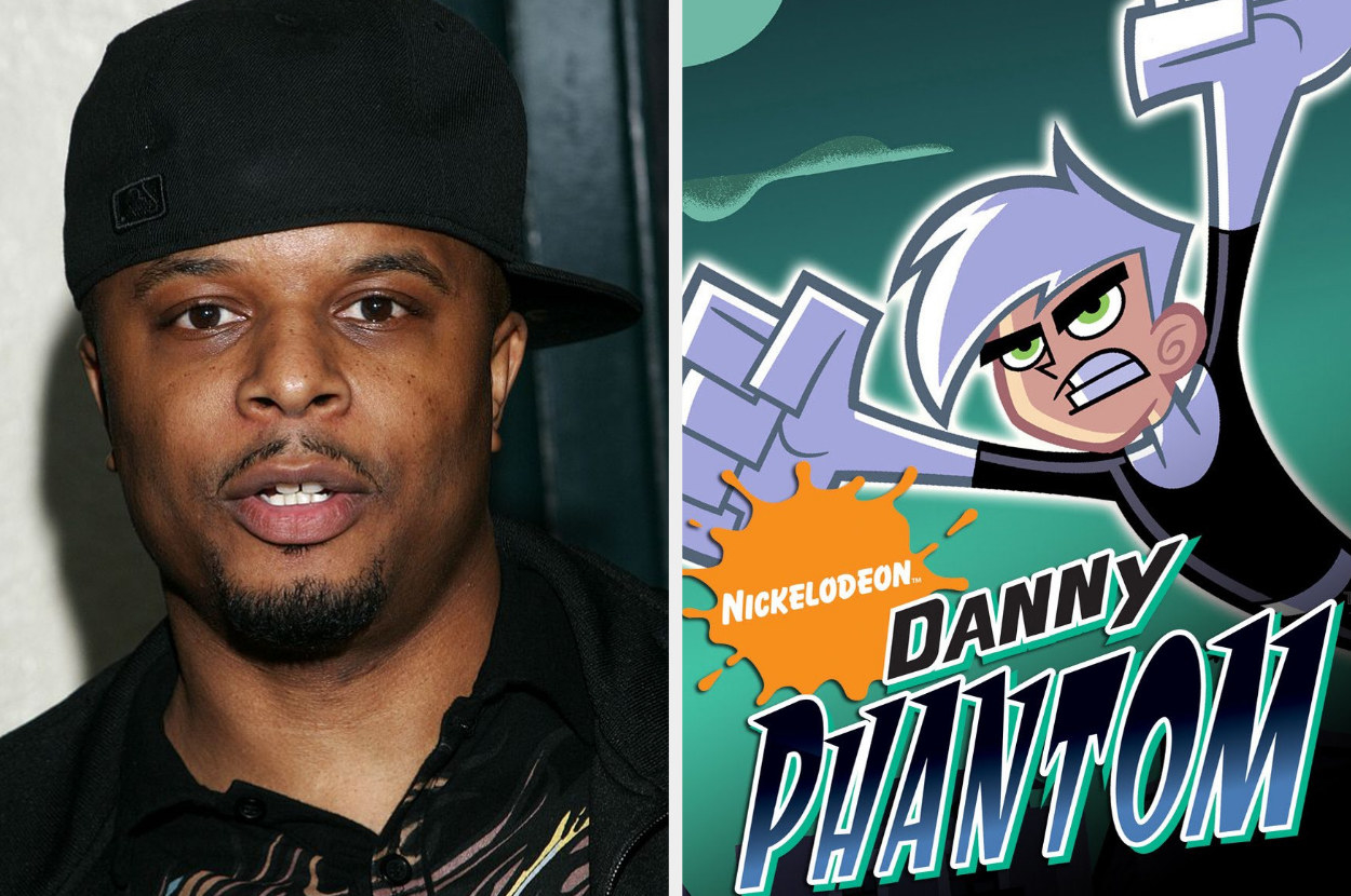 A picture of. DJ D-Wreck at the Premiere of Vince Neil&#x27;s &quot;Girls Girls Girls&quot; (L) and on the right a poster from TV show Danny Phantom