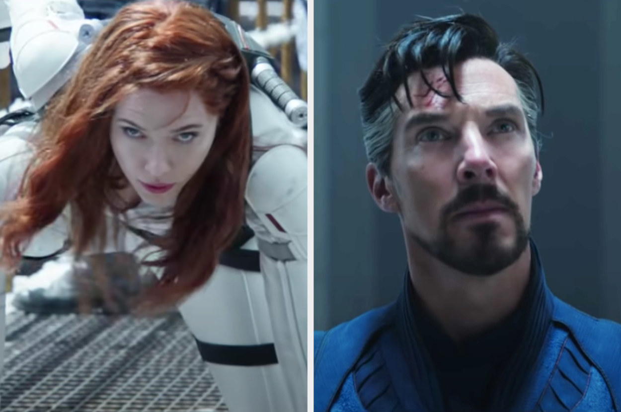 ScarJo as the Black Widow and Benedict as Doctor Strange