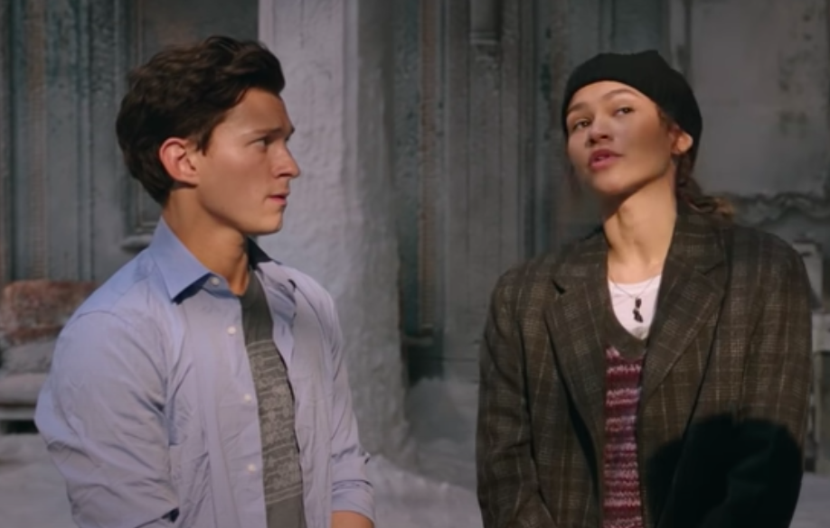 tom and zendaya in the film