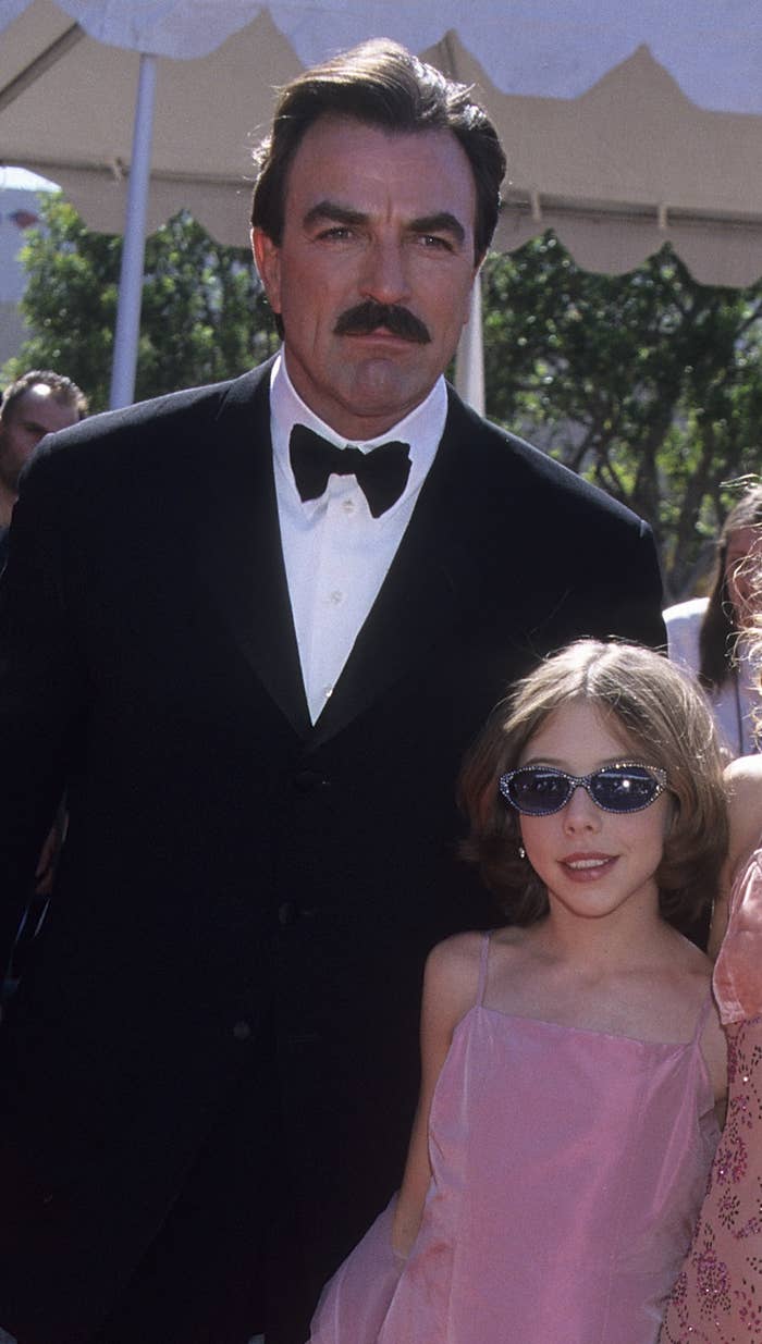 Tom Selleck with his daughter Hannah on the red carpet