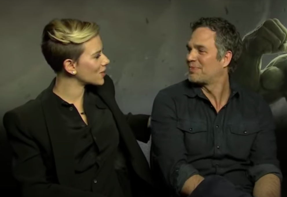 Scarlett and Mark in an interview