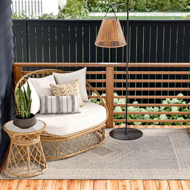 the pretty 2 piece wicker patio conversation set with cushions