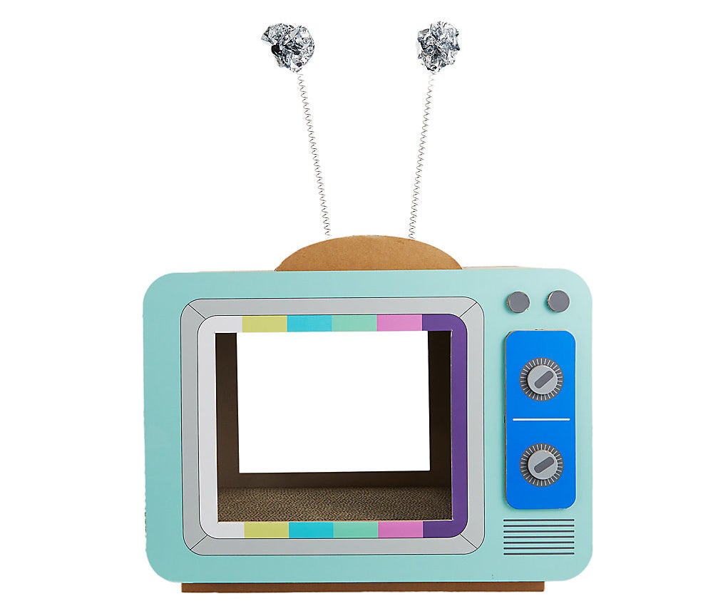 the blue retro tv-style toy