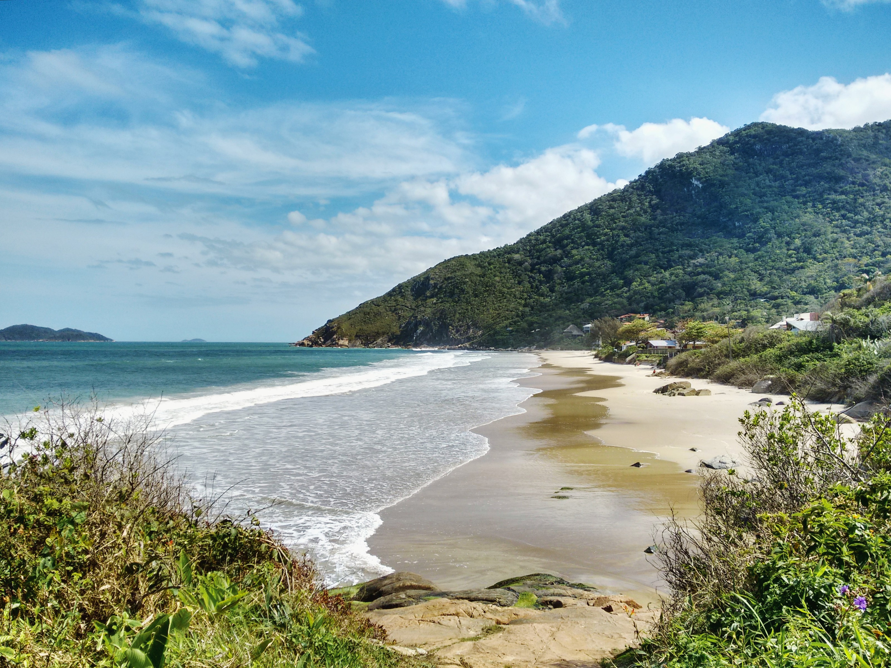 A remote beach in Brazil.