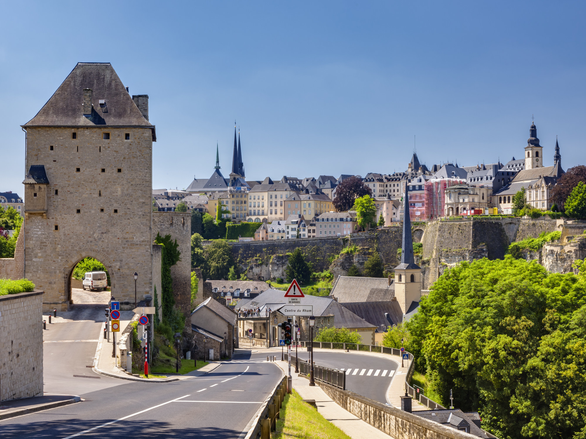 The city of Luxembourg.