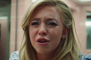 Sydney Sweeney crying as Cassie on Euphoria