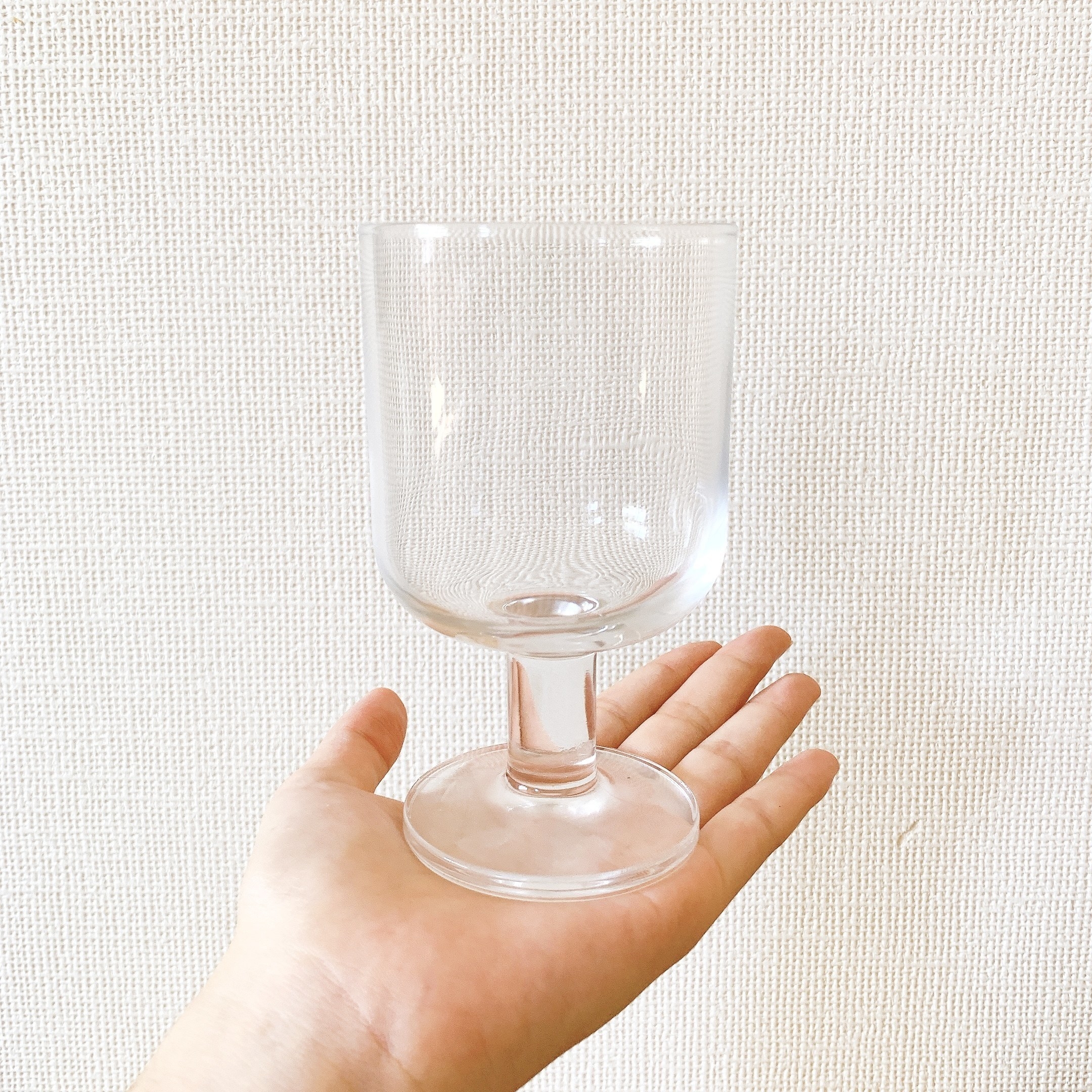 無印良品のオススメ食器「強化ガラス ステムグラス L」レトロかわいい人気のオシャレアイテム