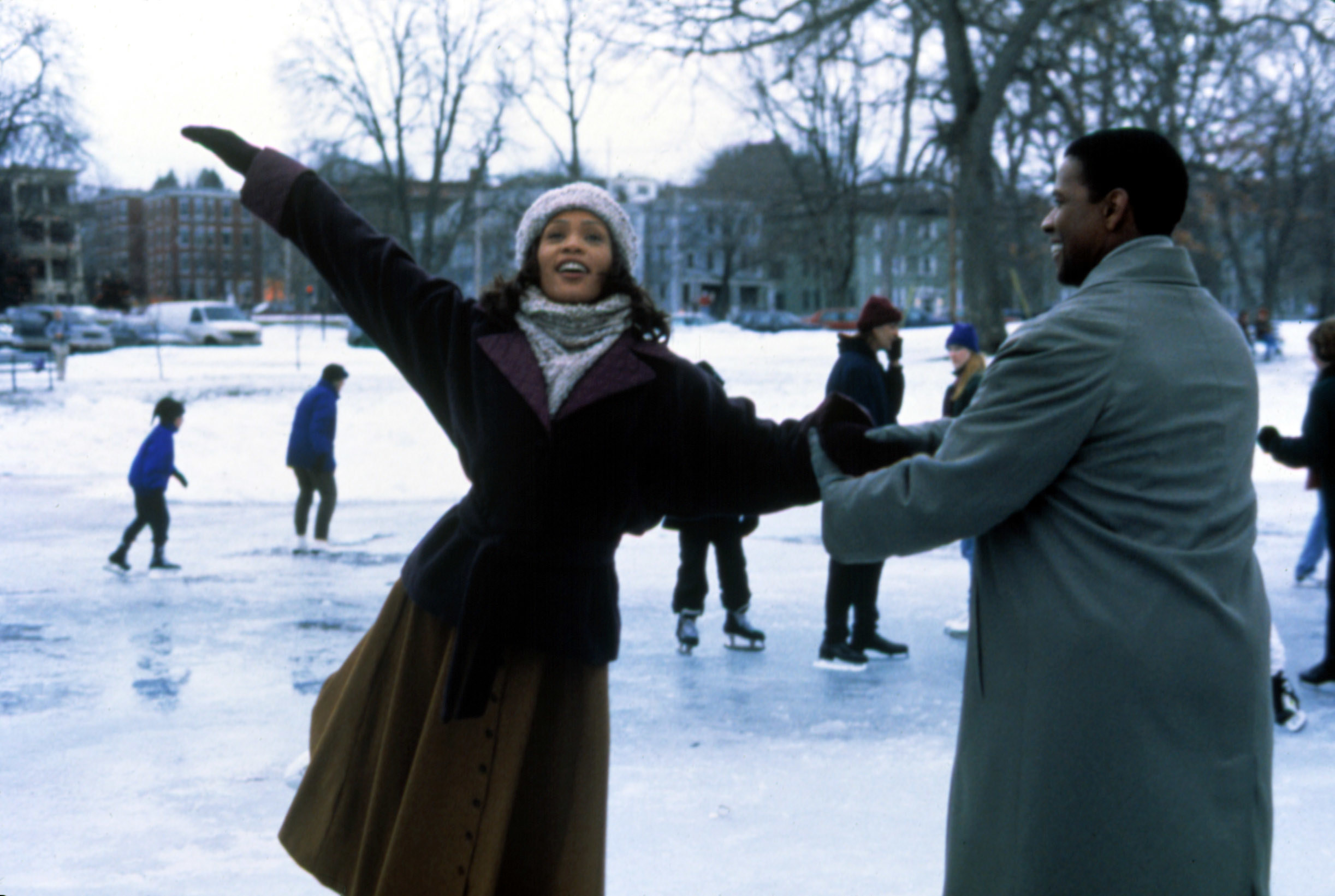 Whitney Houston and Denzel Washington in &quot;The Preacher&#x27;s Wife&quot;