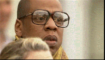 Jay Z bobbing his head
