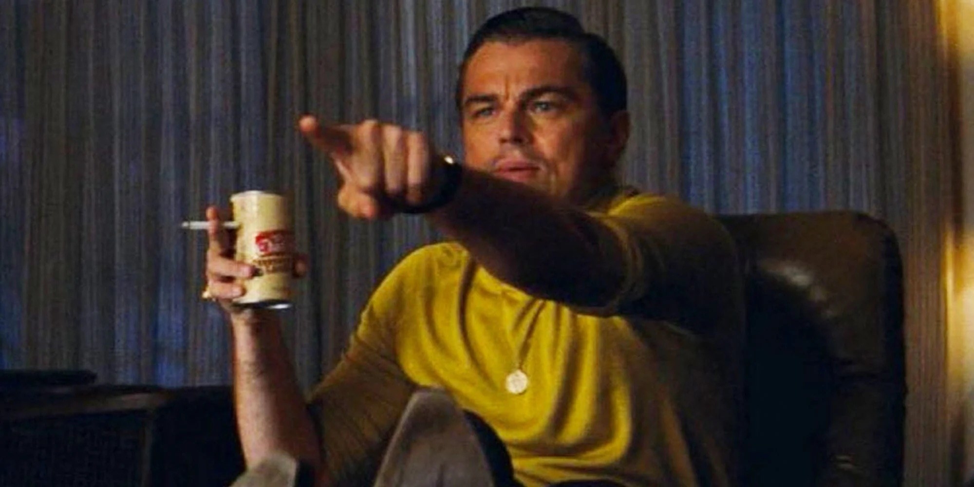 The Leo pointing meme from Once Upon a time in Hollywood