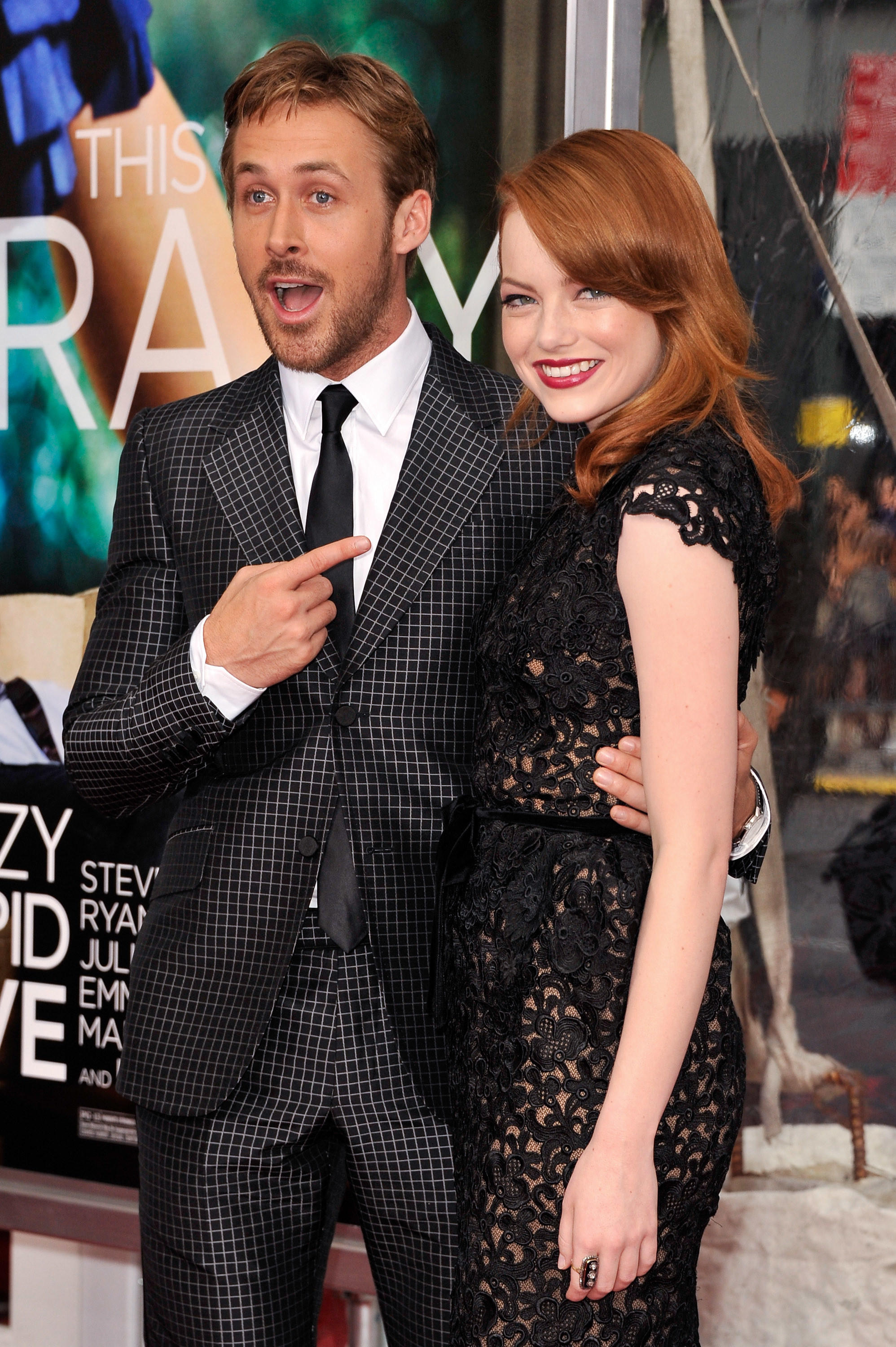 Ryan Gosling and Emma Stone on the red carpet