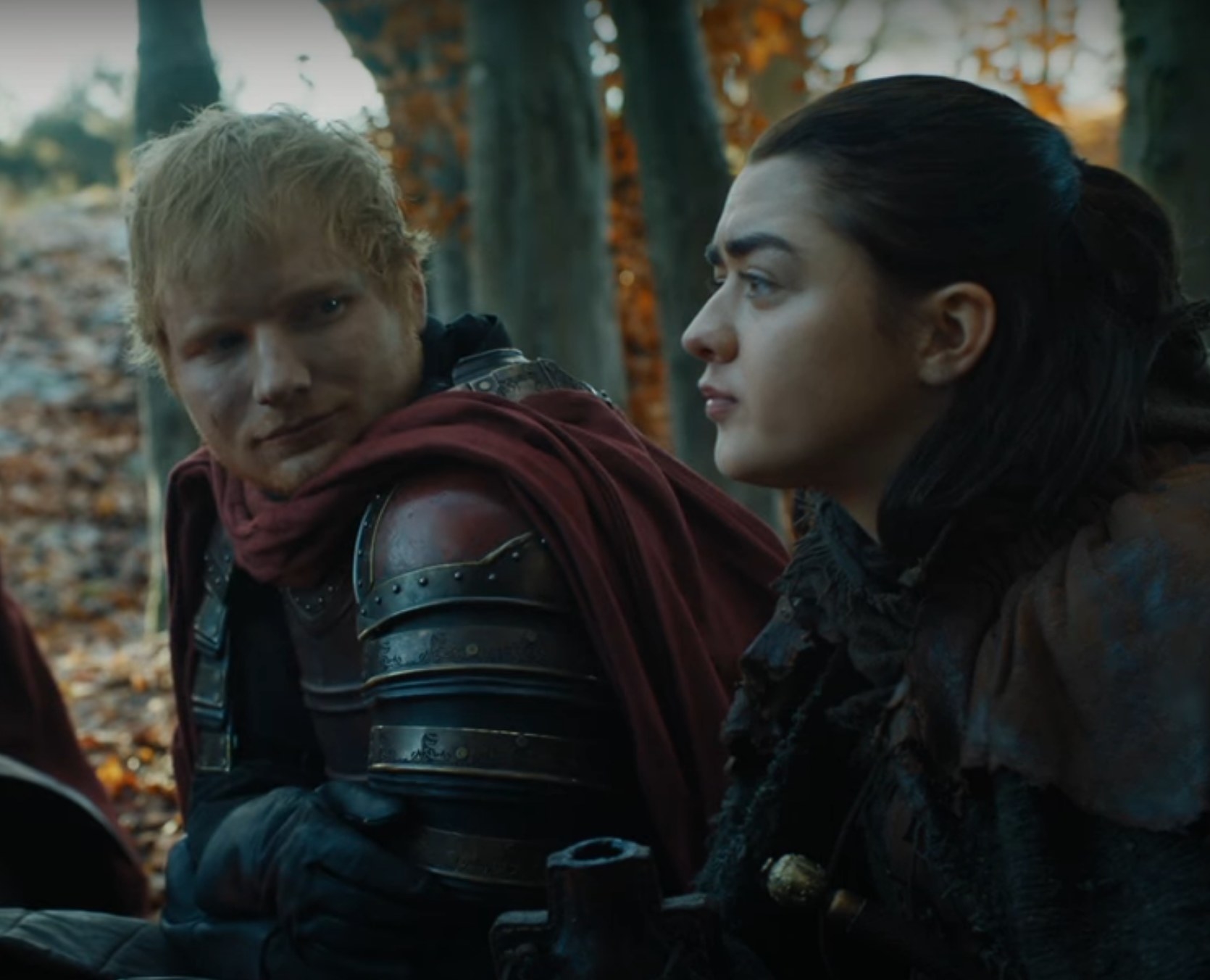Ed Sheeran plays a soldier in &quot;Game of Thrones&quot; opposite Maisie Williams as Arya