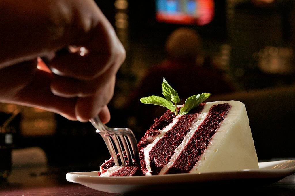 piece of red velvet cake
