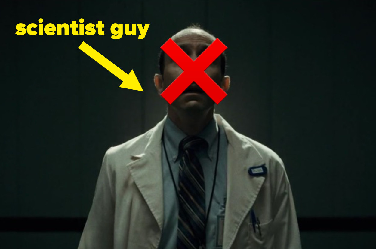 The same image of the scientist guy with an X edited over his face