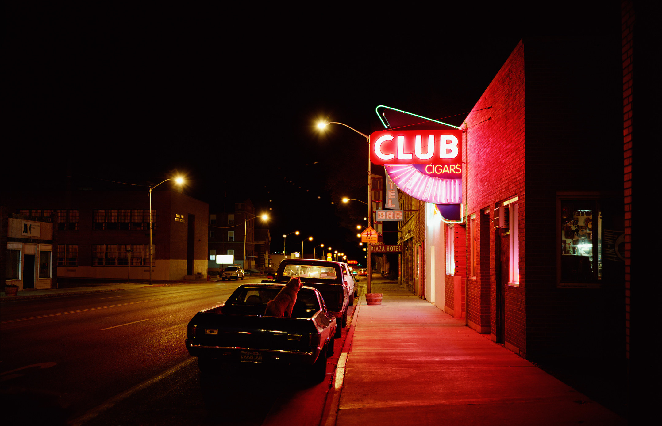 The outside of a night club