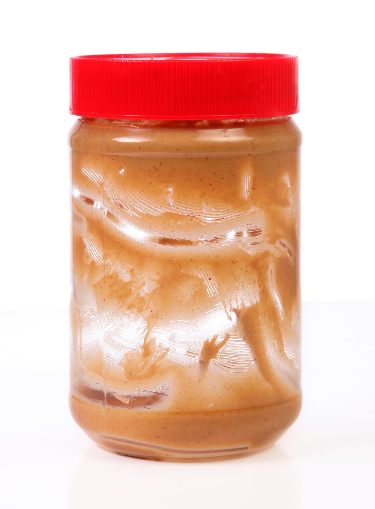 An empty peanut butter jar.