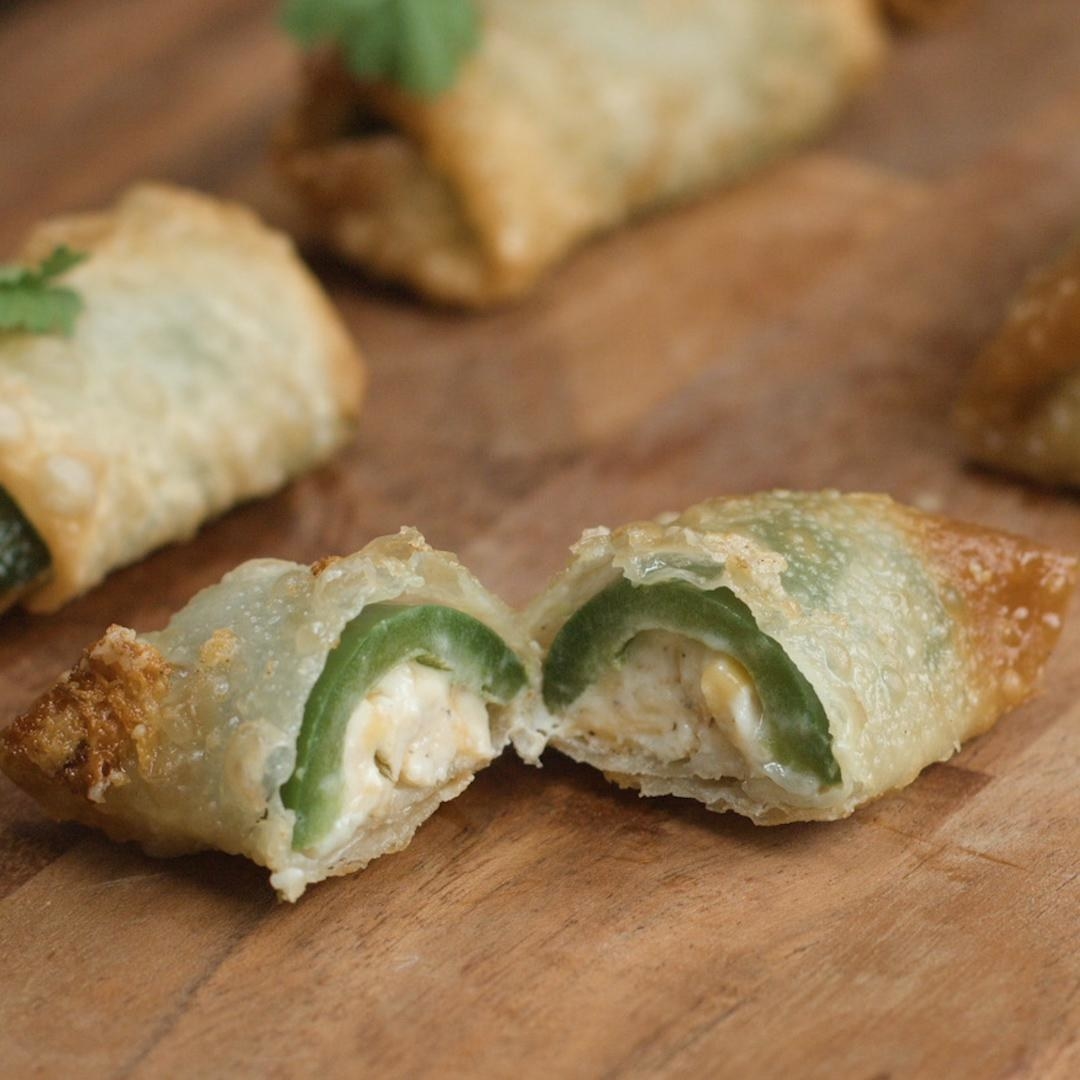 Jalapeño popper egg rolls.