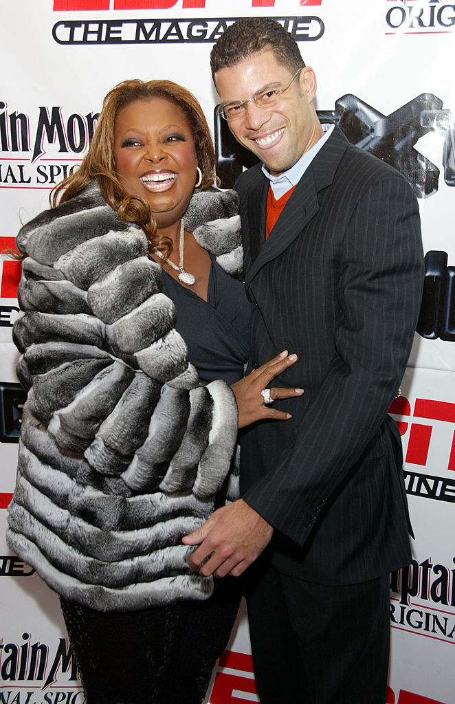 Star, in a fur jacket, and Al on the red carpet
