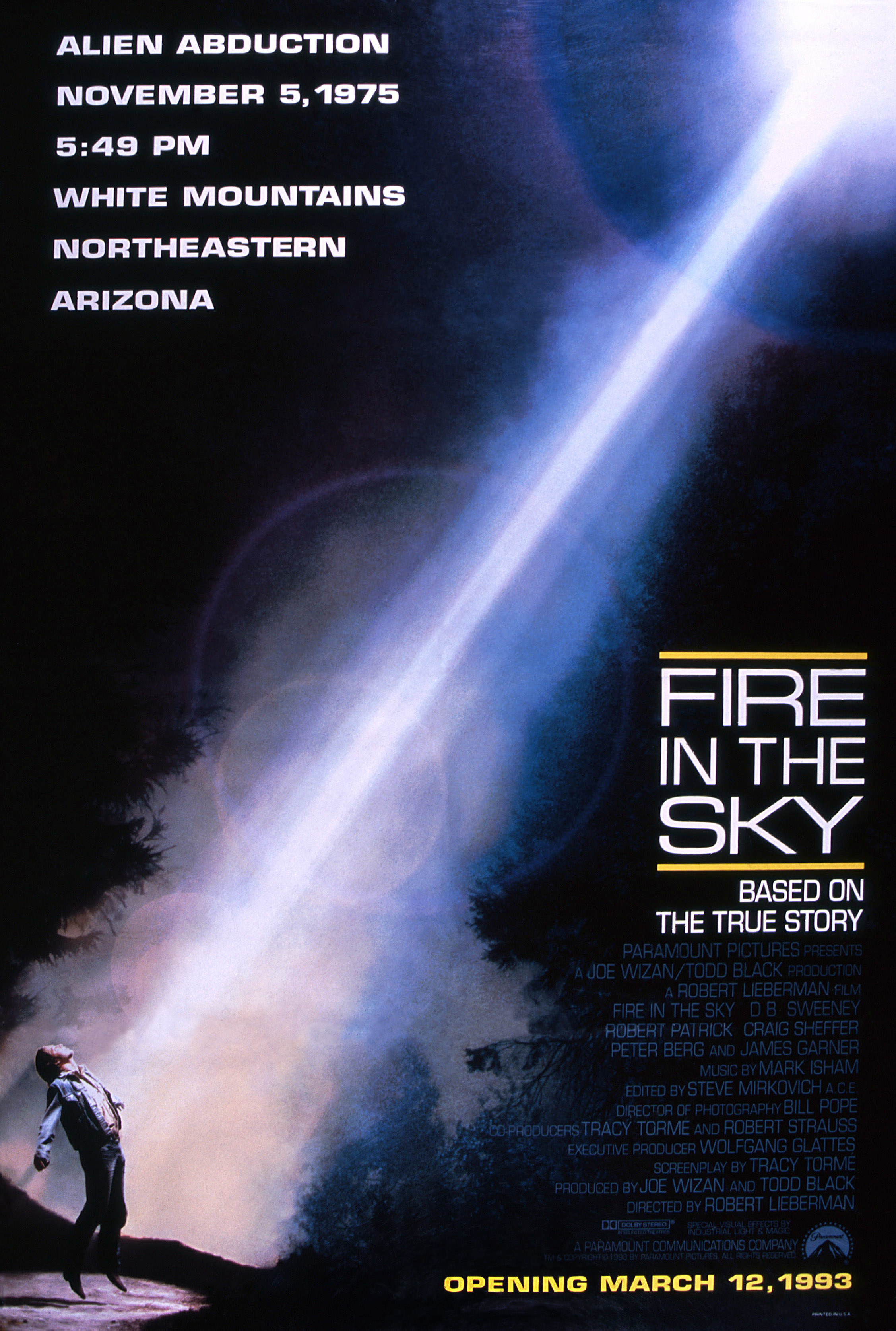Fire in the Sky movie poster