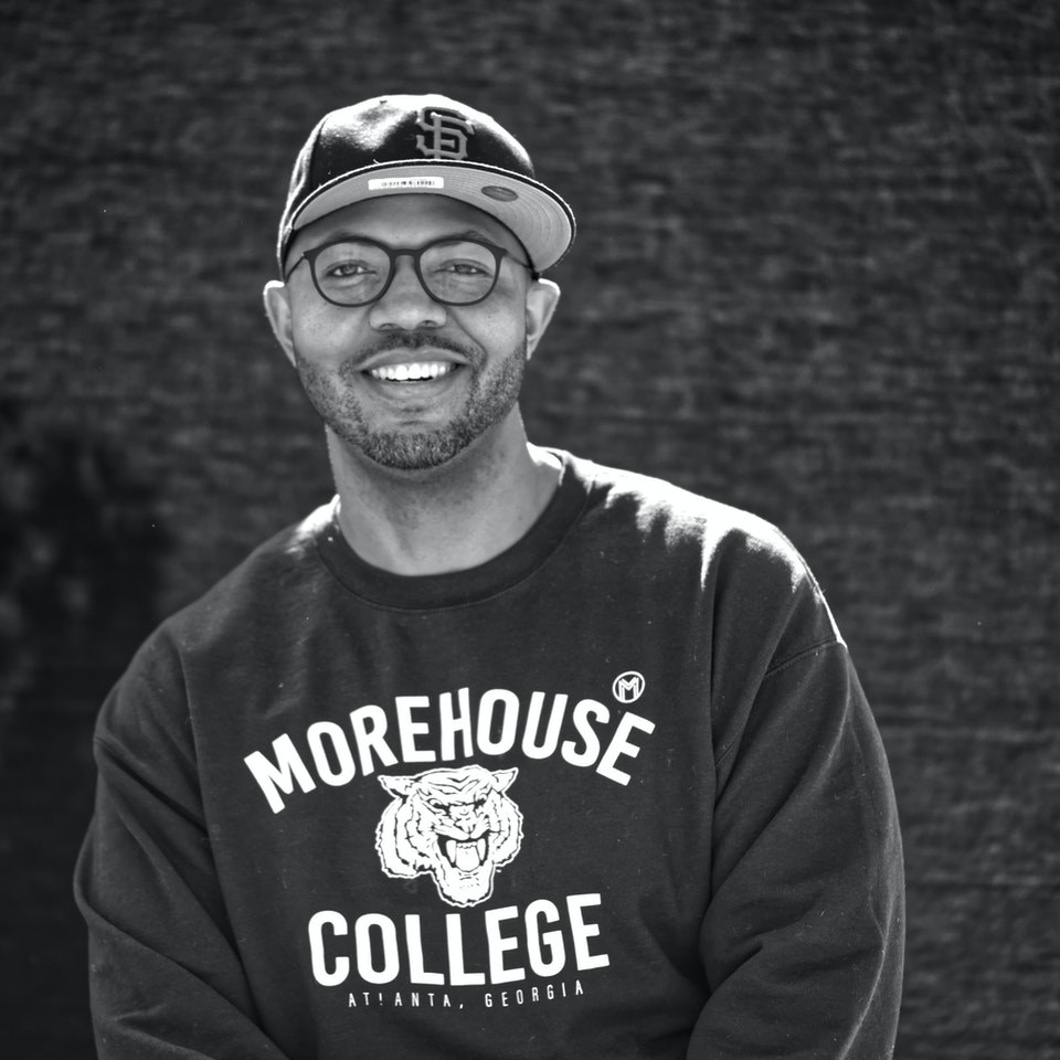 Morehouse professor smiling