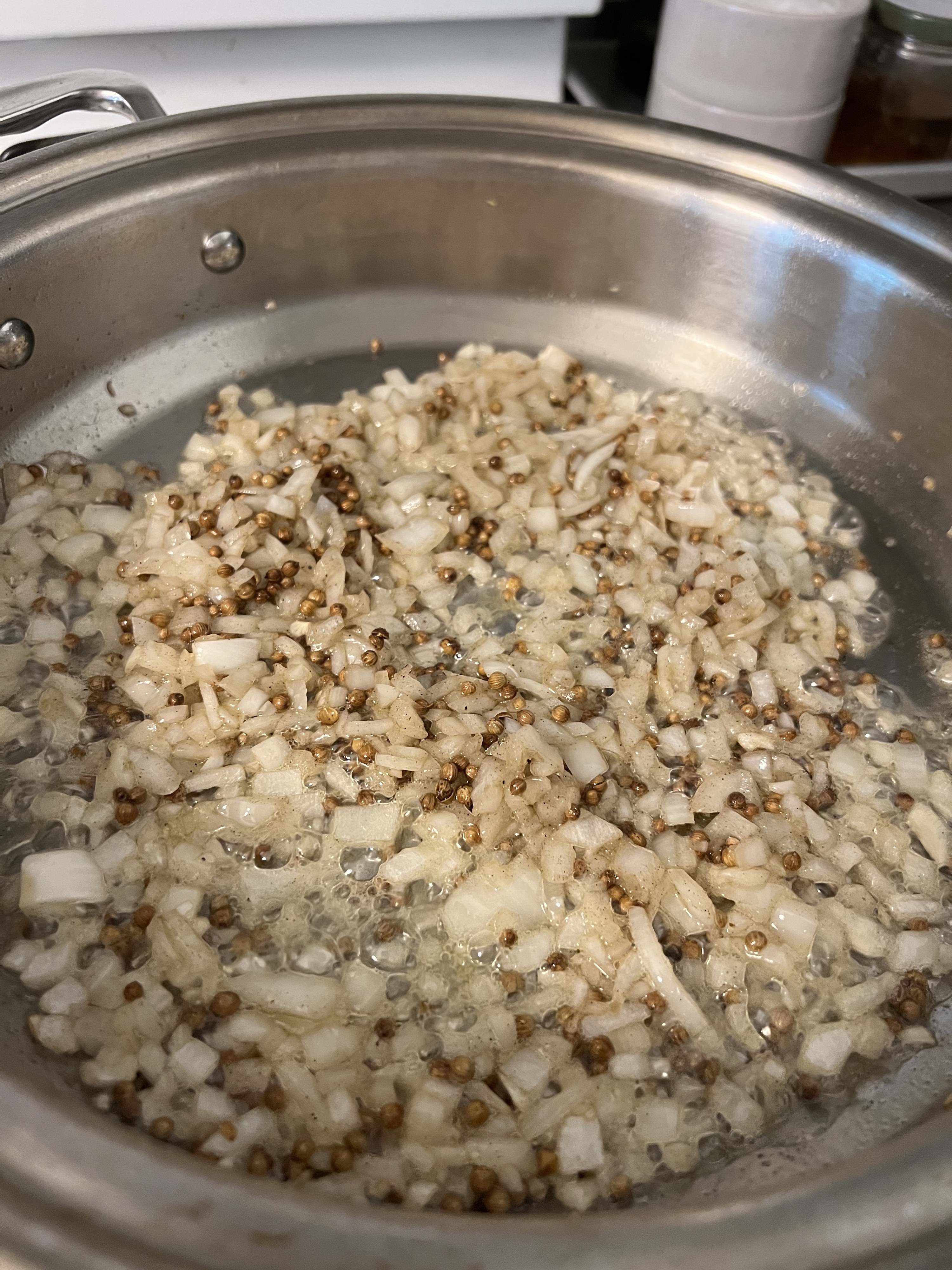 cooking onions in ghee