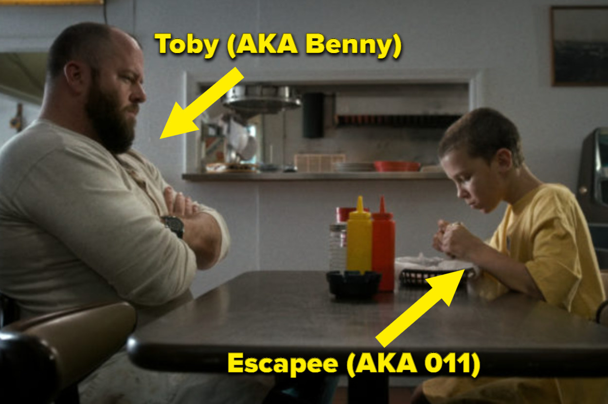 An episode still of Benny and Eleven