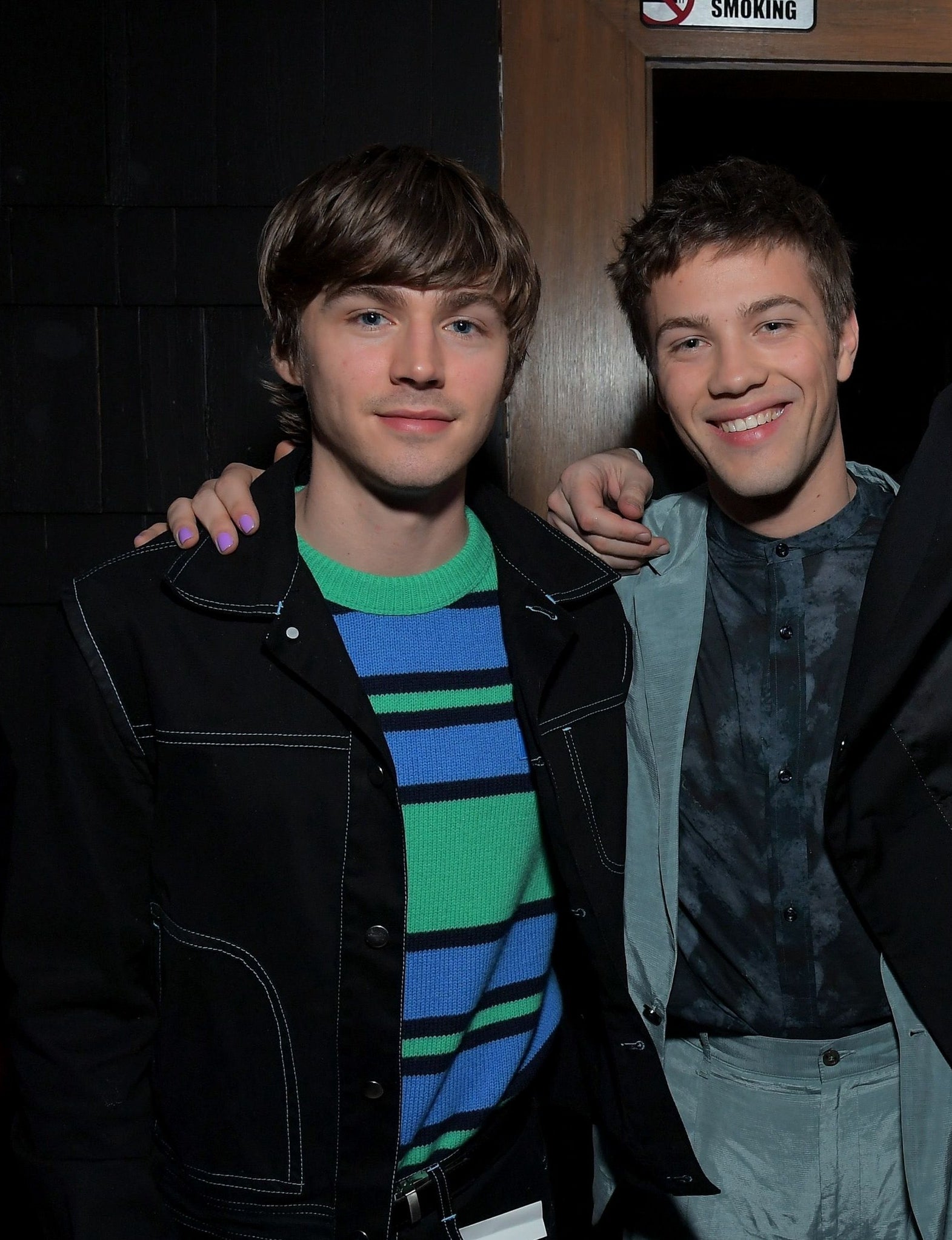 miles and connor at an event