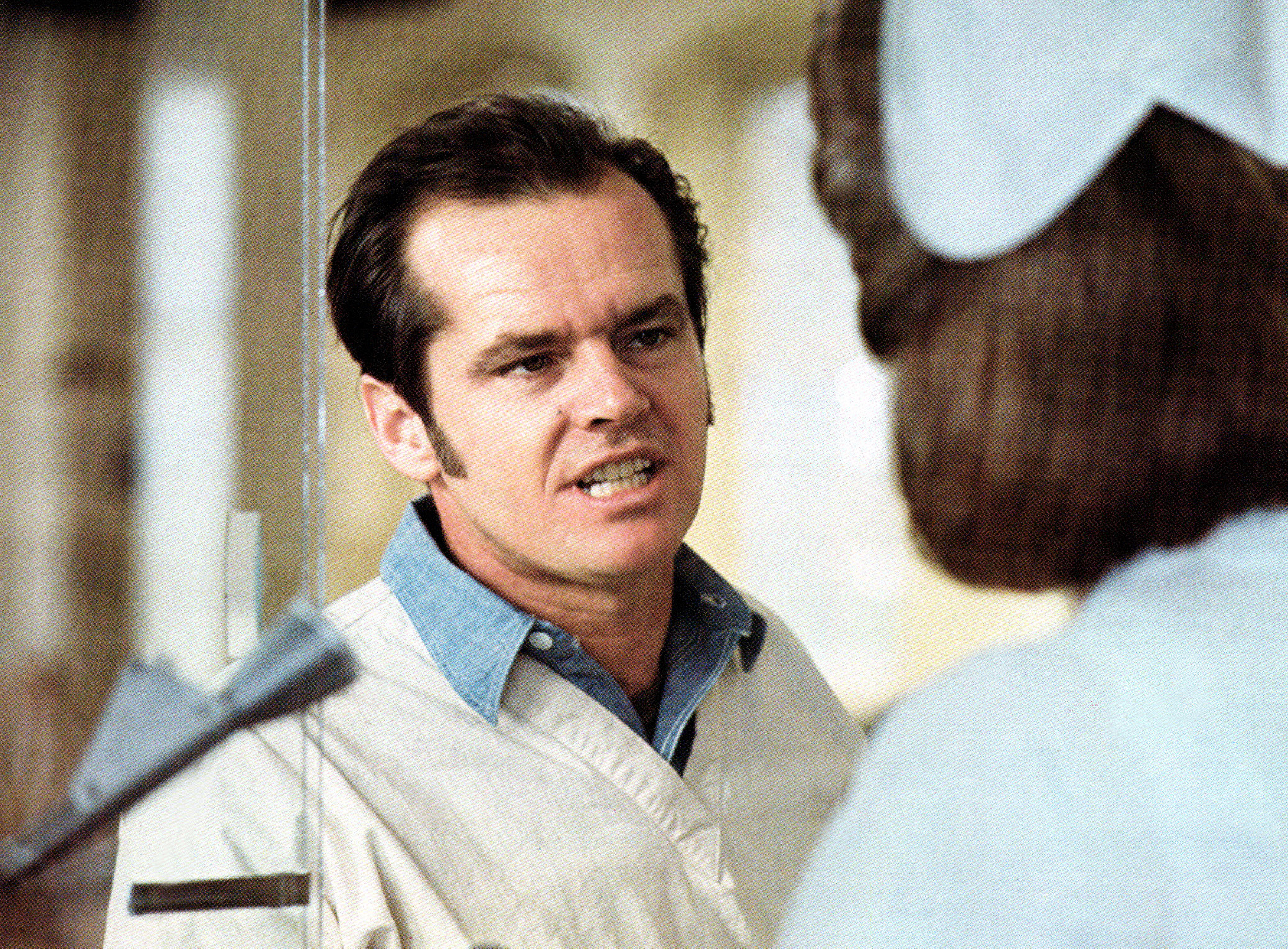 Jack Nicholson talking to a nurse