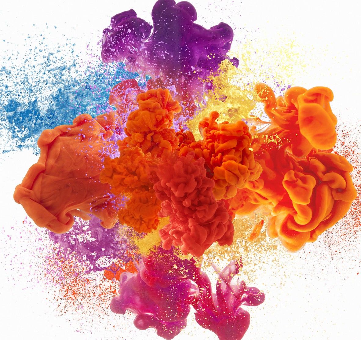 an artful explosion of colors