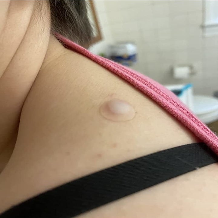 the patch on a reviewer's shoulder