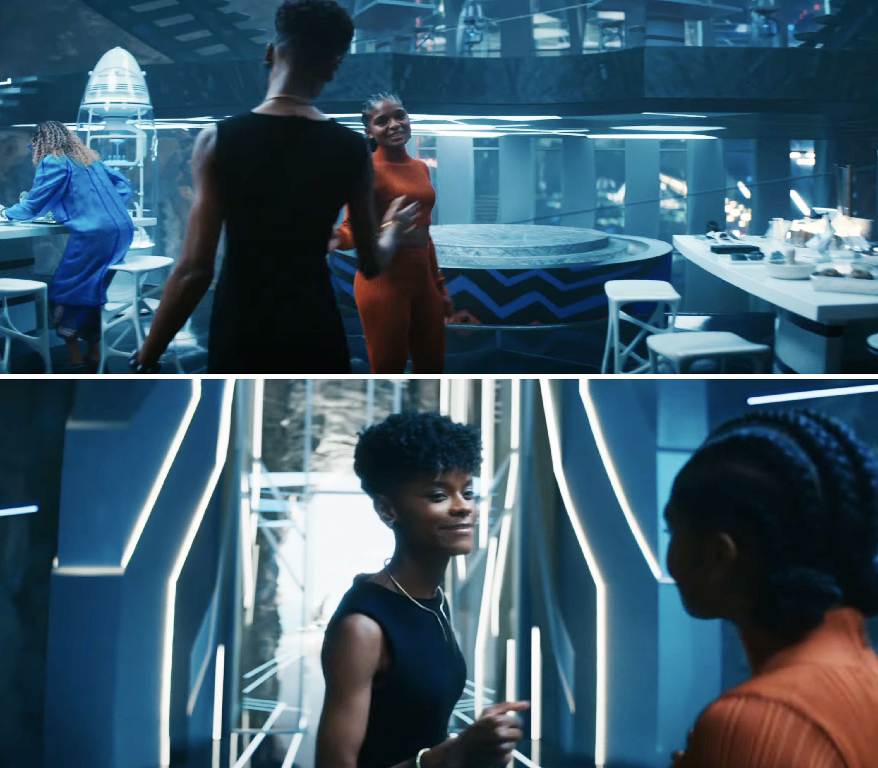 Letitia Wright and Dominique Thorne