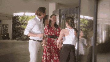 family dancing together