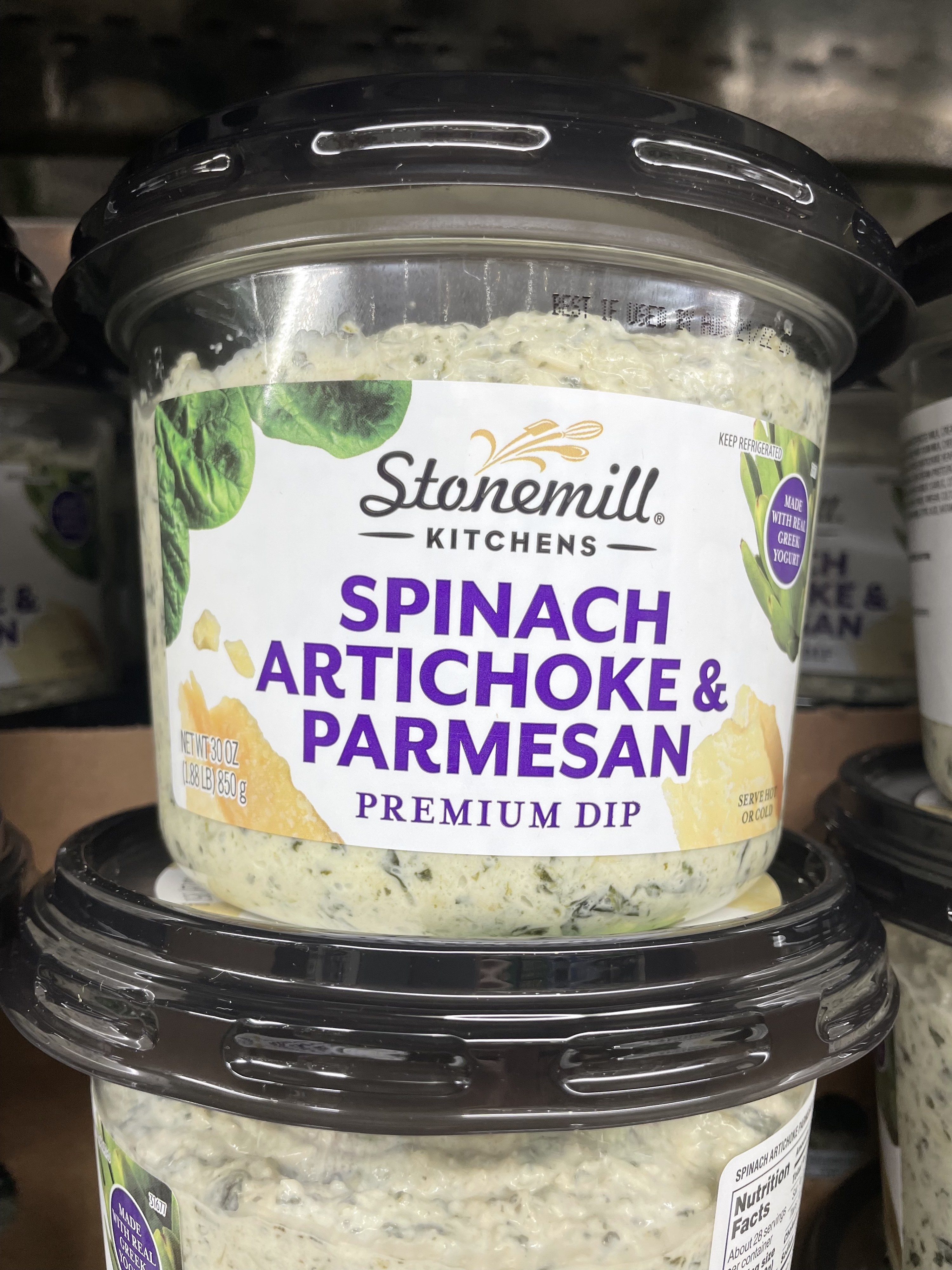 Container of Spinach &amp;amp; Artichoke Dip