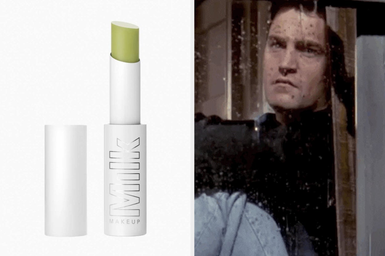 milk kush lip balm and chandler looking sad