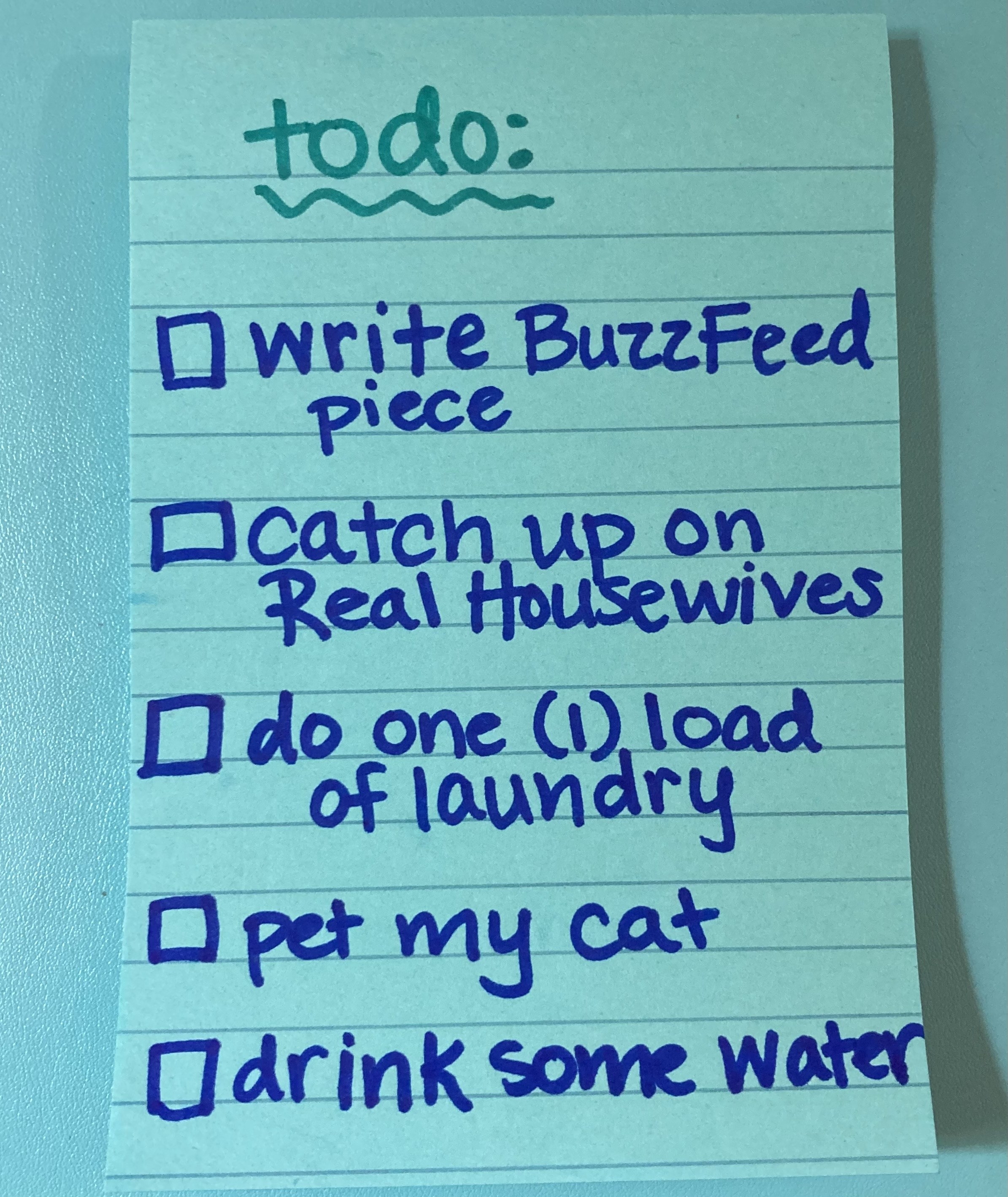 list of five things to do