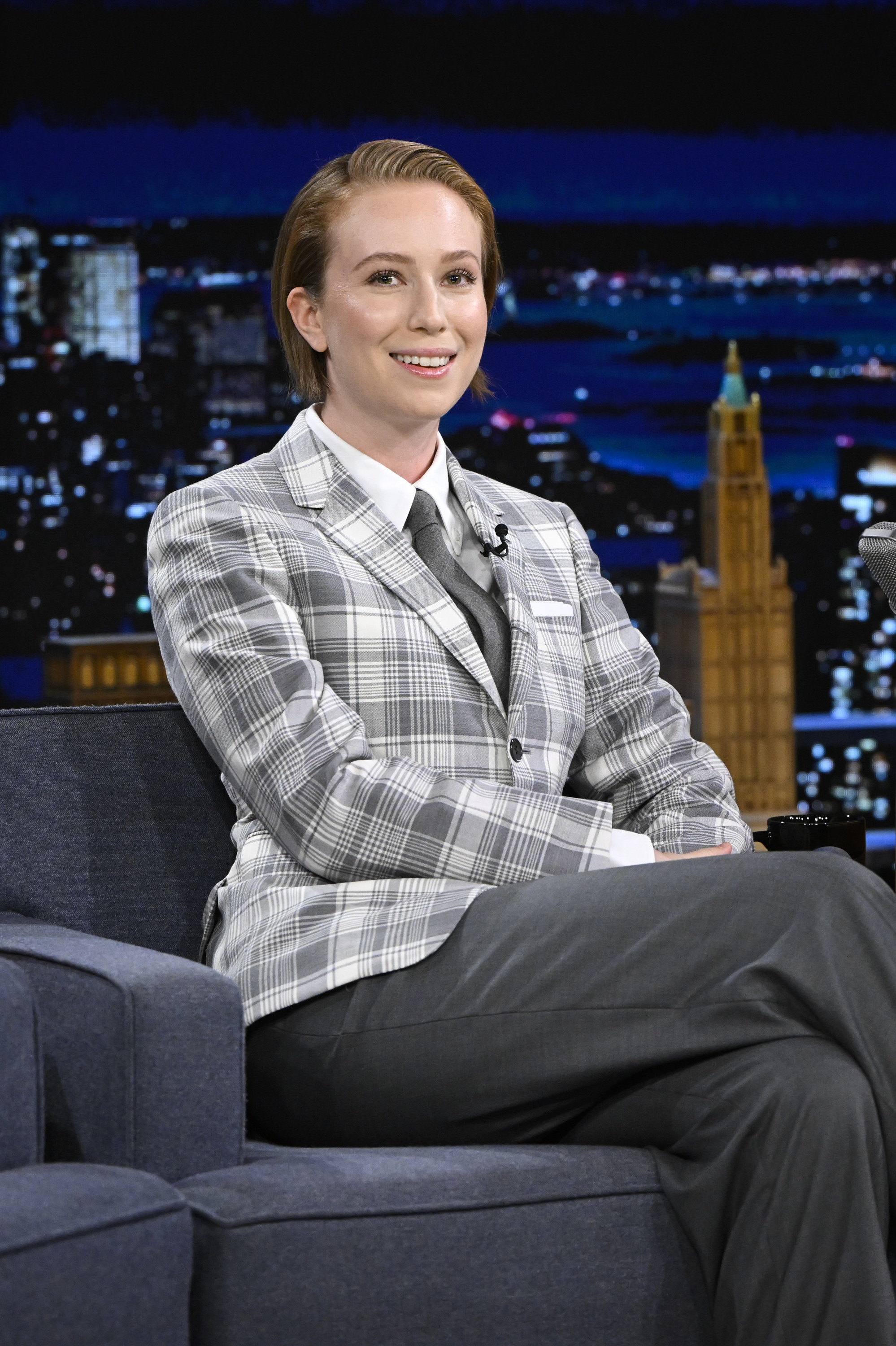 Comedian Hannah Einbinder during an interview in 2022 on &quot;THE TONIGHT SHOW STARRING JIMMY FALLON&quot;