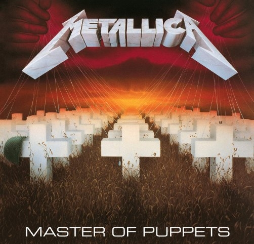 Vinilo del disco Master of puppets de Metallica.