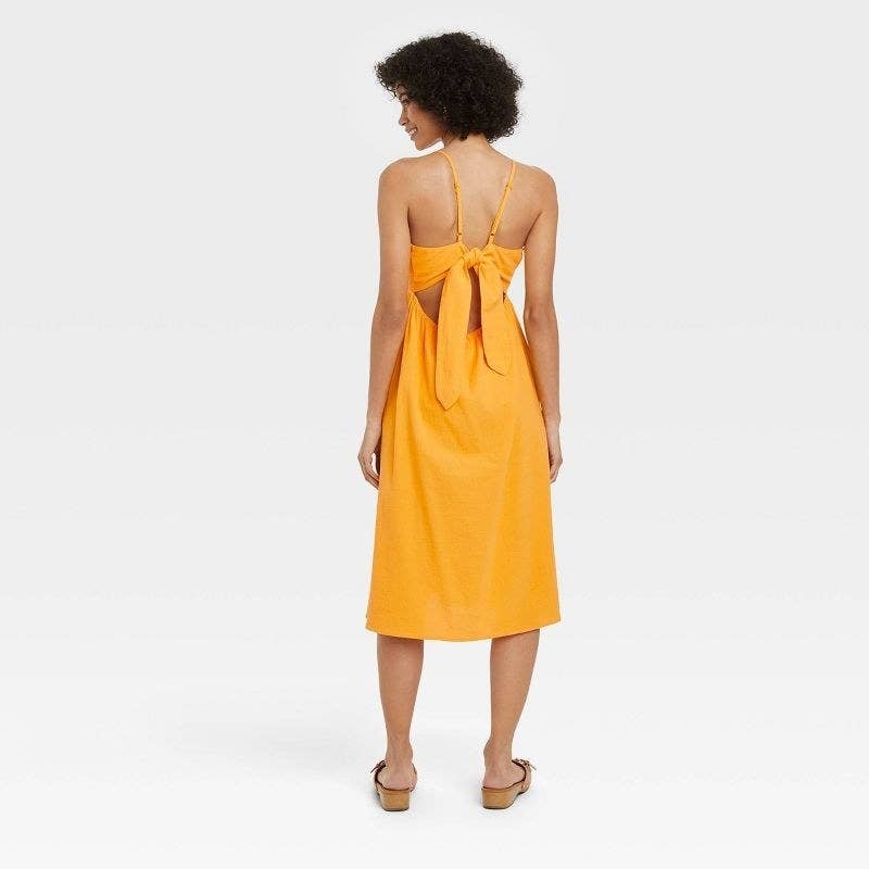 target orange and yellow dress Christopher John Rogers x Target The Creole Peach