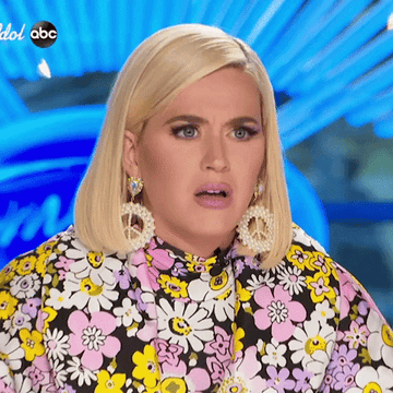 A gif of Katy Perry looking confused