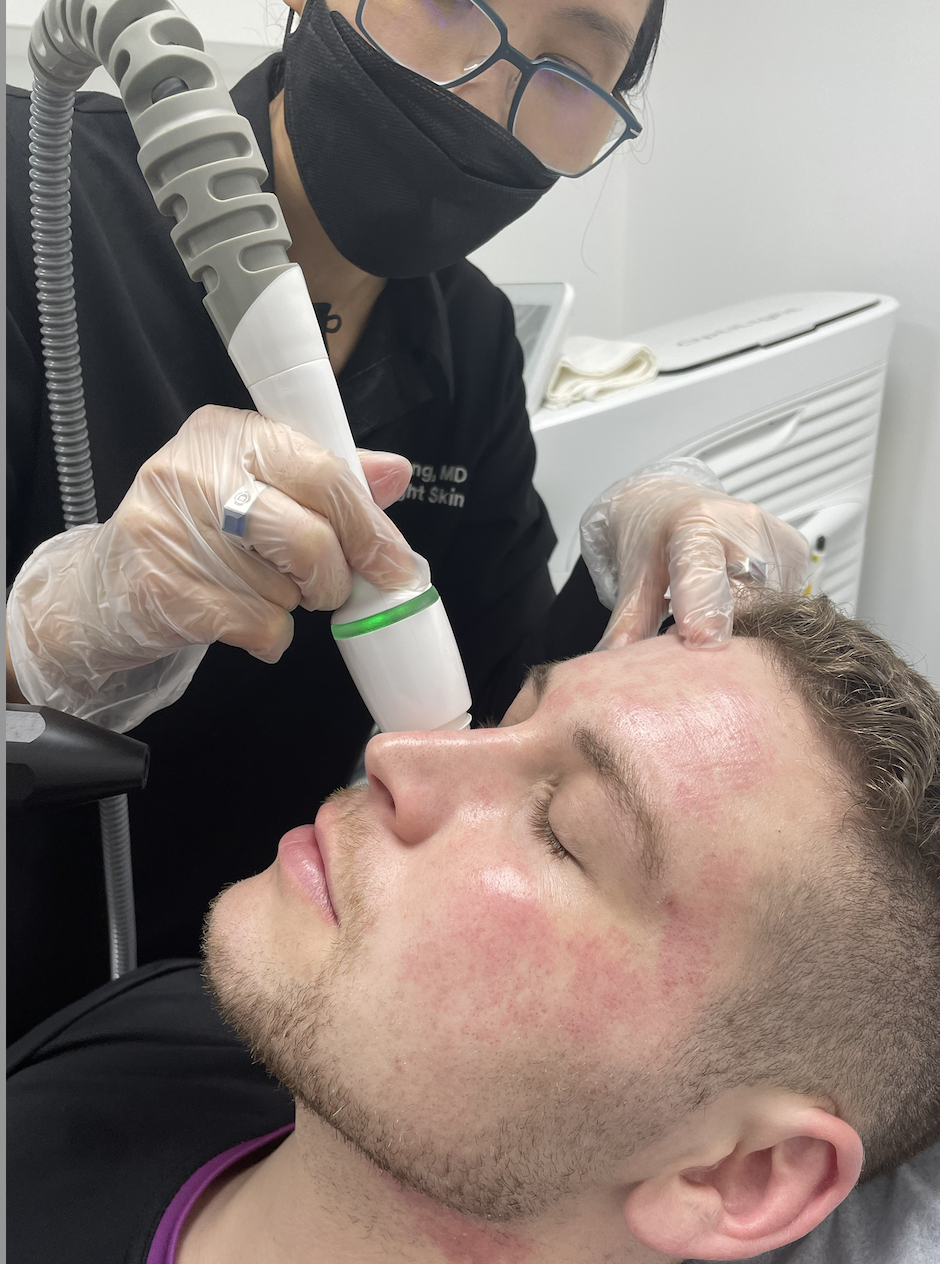 Ryan getting a treatment