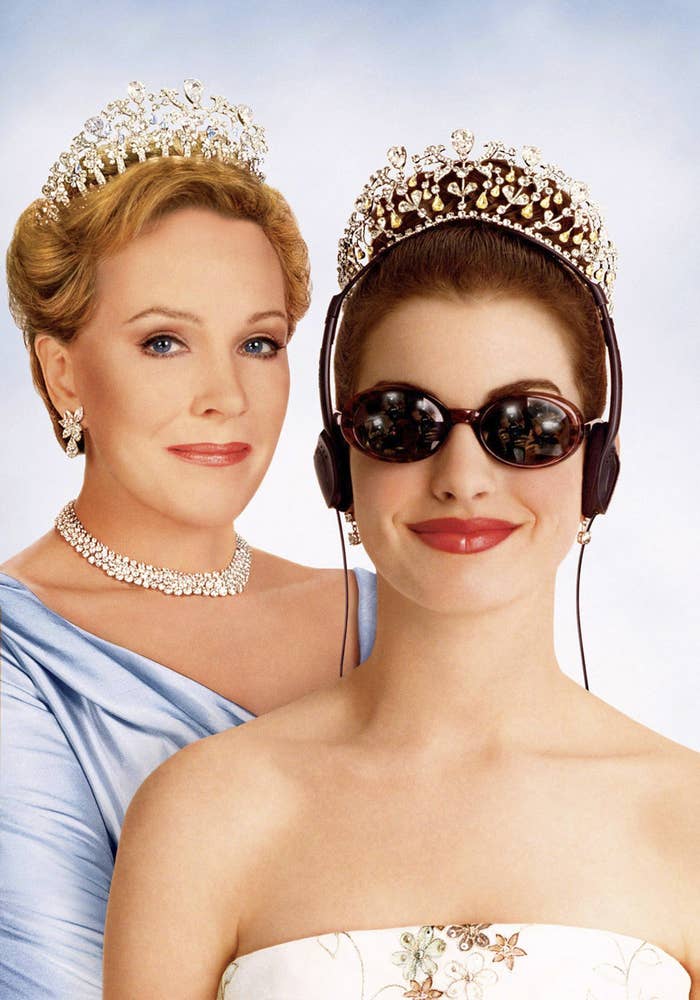 julie andrews and anne hathaway in the movie cover