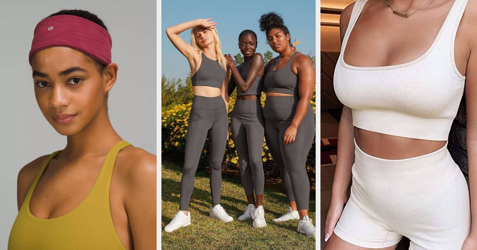 White Cleo Sport Bra by Girlfriend Collective on Sale