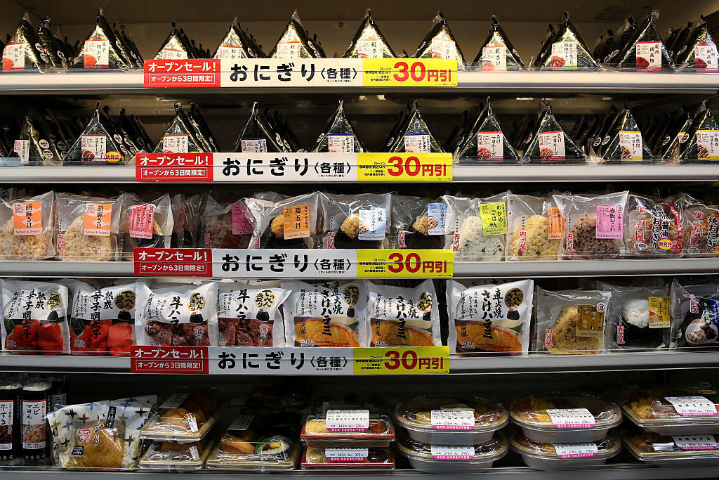 Japanese food in a convenience store.