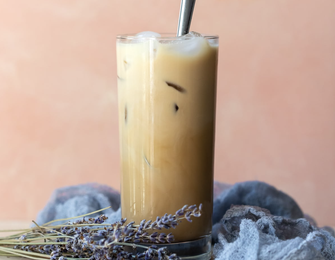 Lavender-vanilla iced coffee