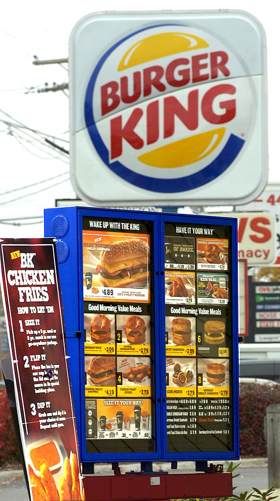 A Burger King drive-thru restaurant.