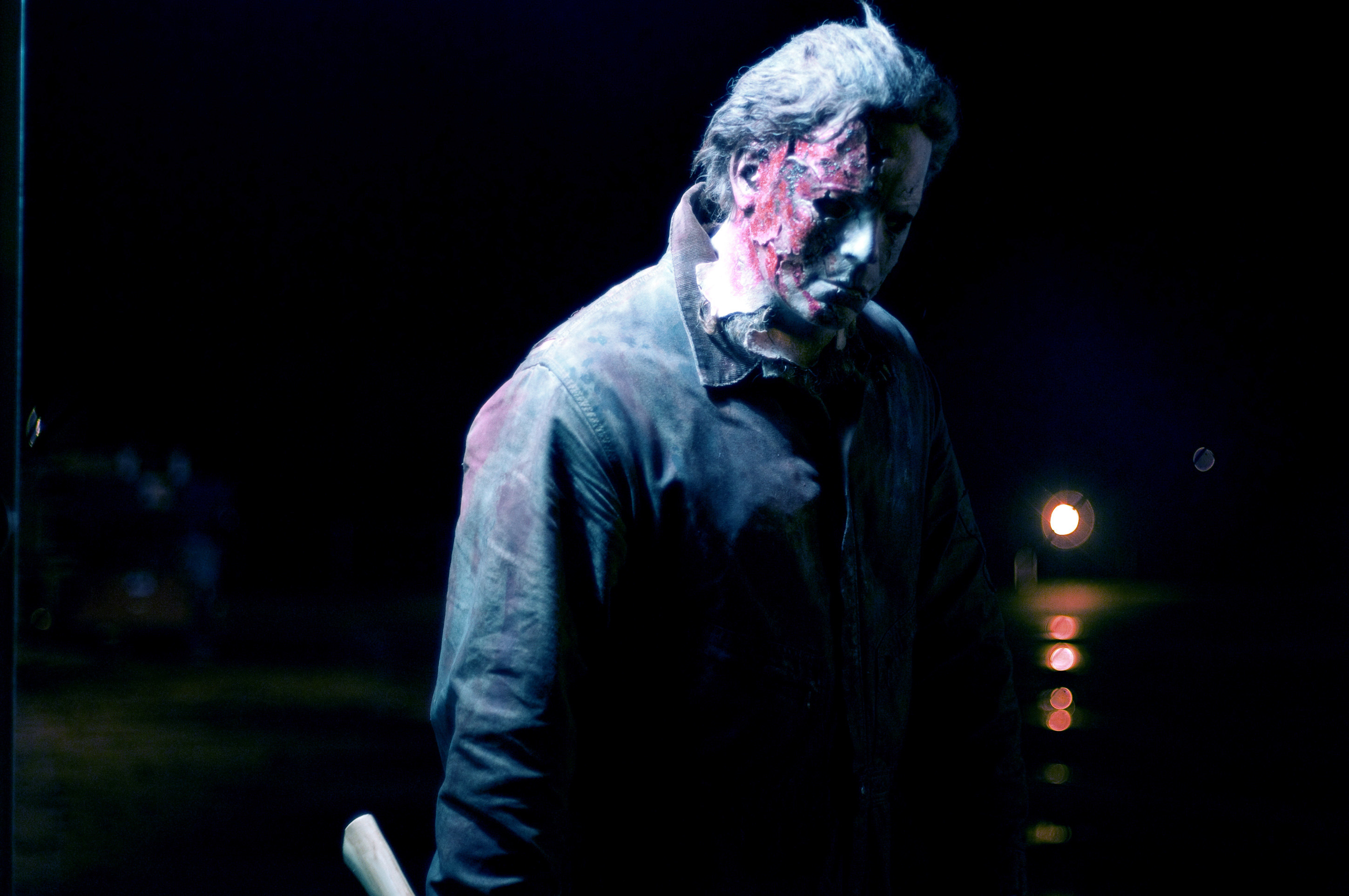 A burned Michael Myers stands menacingly in &quot;Rob Zombie&#x27;sHalloween II&quot;